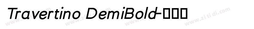 Travertino DemiBold字体转换